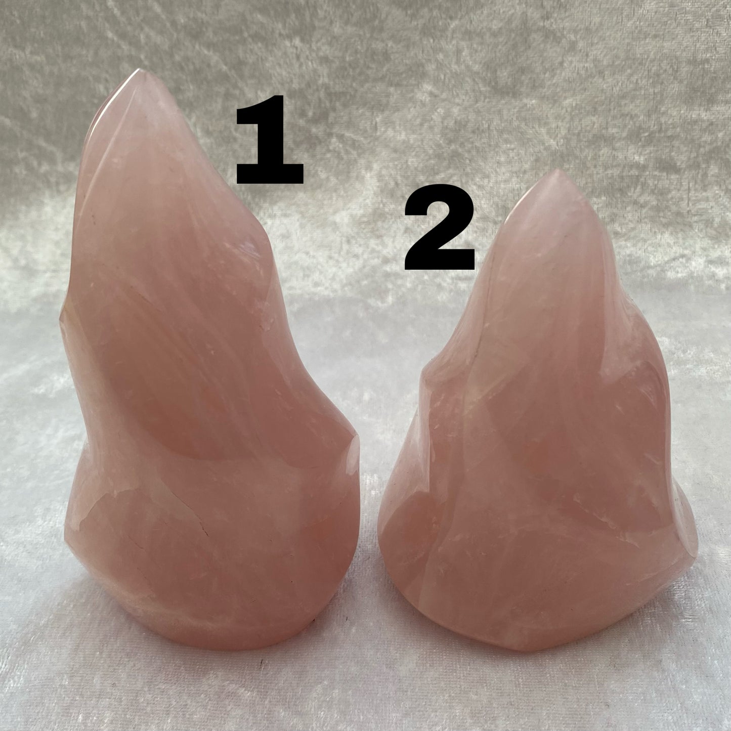 Large Rose Quartz flames