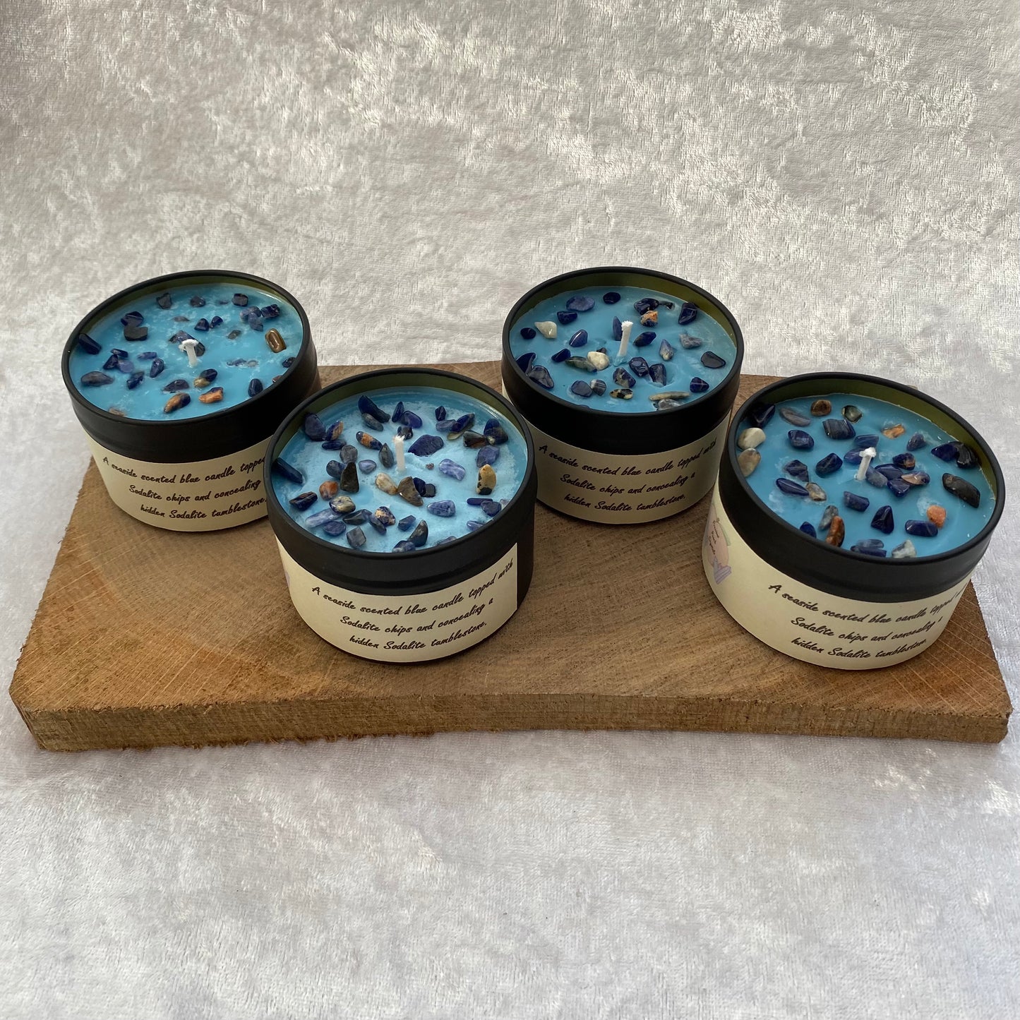 Seaside scented Sodalite candles